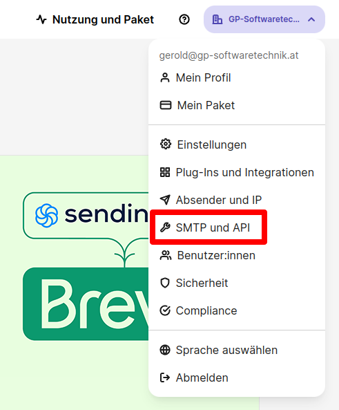 Brevo (ehemals Sendinblue) für transaktionale E-Mails